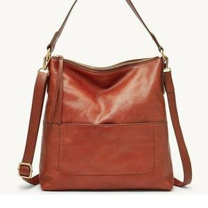 Fossil Amelia Hobo Crossbody Shoulder Bag